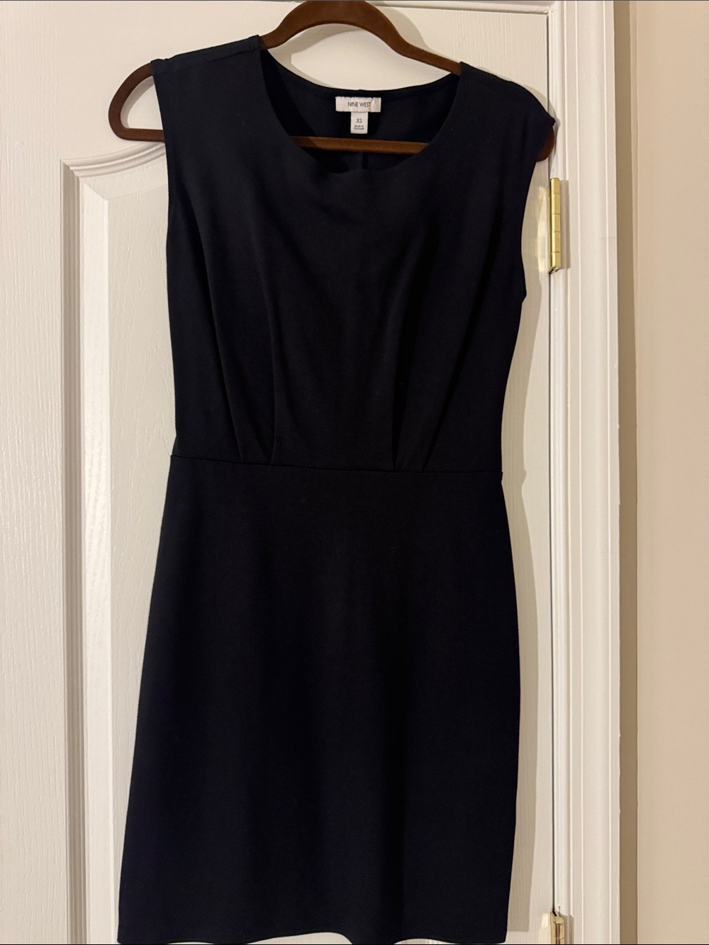 Nine West Black Sleeveless Sheath Mini Dress